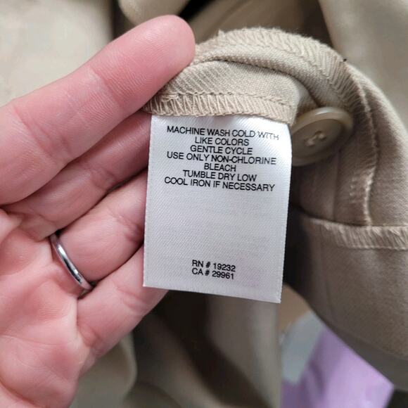 Alfred Dunner Women’s Blazer Size 12 Tan Classic 2-Button Jacket - Picture 5 of 5